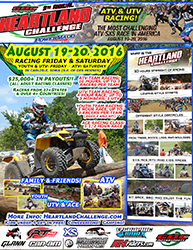 2016 Iowa Heartland Challenge ATV UTV Race Poster Flyer Graphic Design