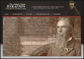 Pvt James Logan Stratton website